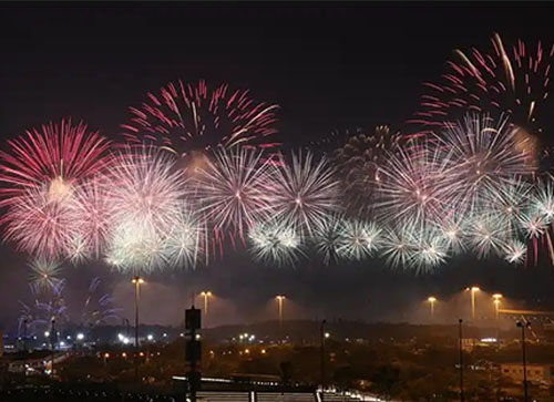 乐至县焰火晚会